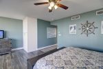 Private entry to master bedroom and tasteful beach decor
